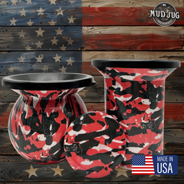 Inferno blend camo Mud Jug© Classic, Roadie and Can Lid Value Pack Mud Jug