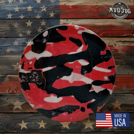 Inferno blend camo Mud Jug© Can Lid Mud Jug