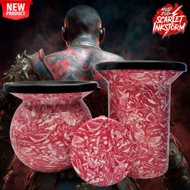 Scarlet Inkstorm "Limited" Mud Jug© Classic, Roadie and Can Lid Value Pack Mud Jug