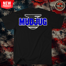 Mud Jug© Blue Logo Tee Shirt Mud Jug