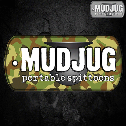 Mud Jug© Camo Dog Tag Sticker Mud Jug